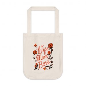 Wife Mom Boss Organic Canvas Tote Bag