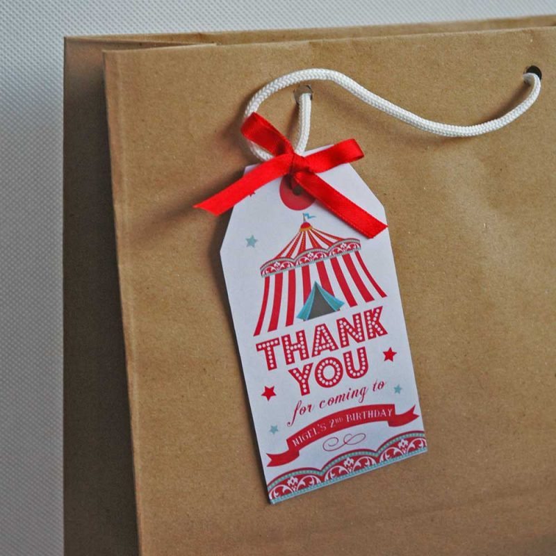 Popobell Studio | Carnival Thank You Tags Printable
