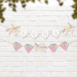 Popobell Studio | Unicorn Garland Printable | Editable