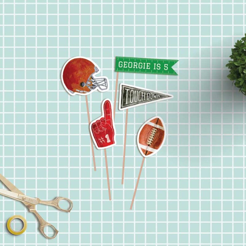 Popobell Studio | Football Cake Topper Printable