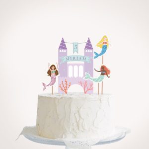 Mermaid Friends Cake Topper Printable