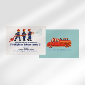 Firefighter Invitation Printable