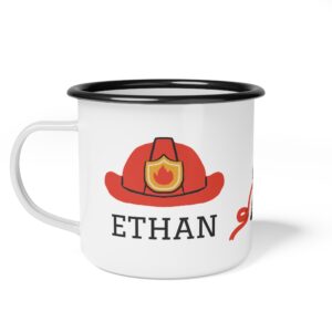 Firefighter Enamel Mug | Personalizable