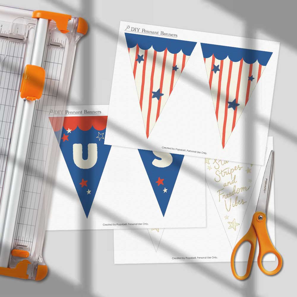 USA 4th of July Bunting Printable - Image 3