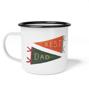 Best Dad Enamel Mug | Personalizable
