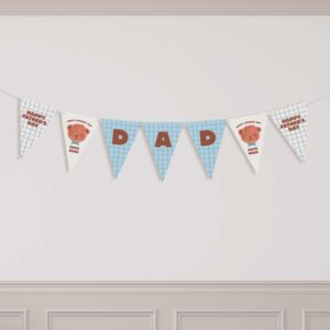 Papa Bear Pennant Banners | Father's Day Decor