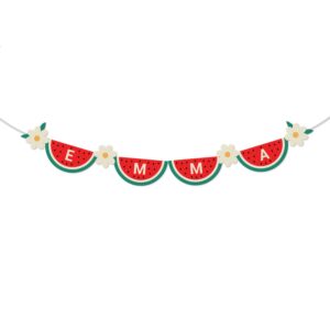 Watermelon and Daisy Banner Printable