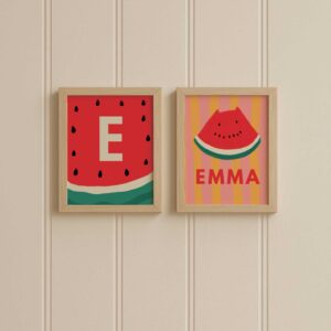 Custom Watermelon Printables 8x10 | Set of 2