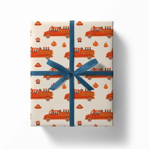 Firetruck Gift Wrap