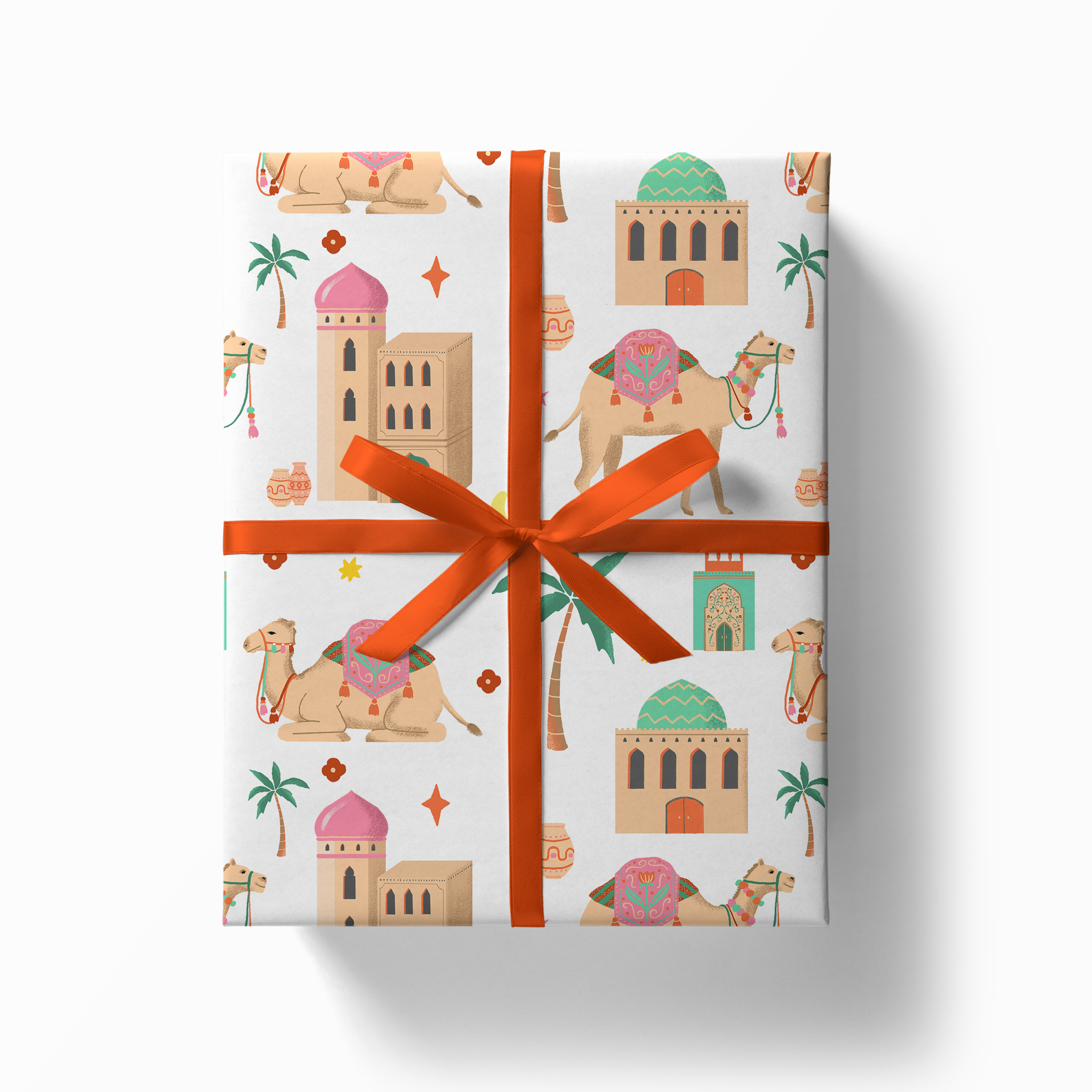 Wandering Camel Caravan Wrapping Paper