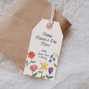 Flower Bloom Mother's Day Favor Tags Printable