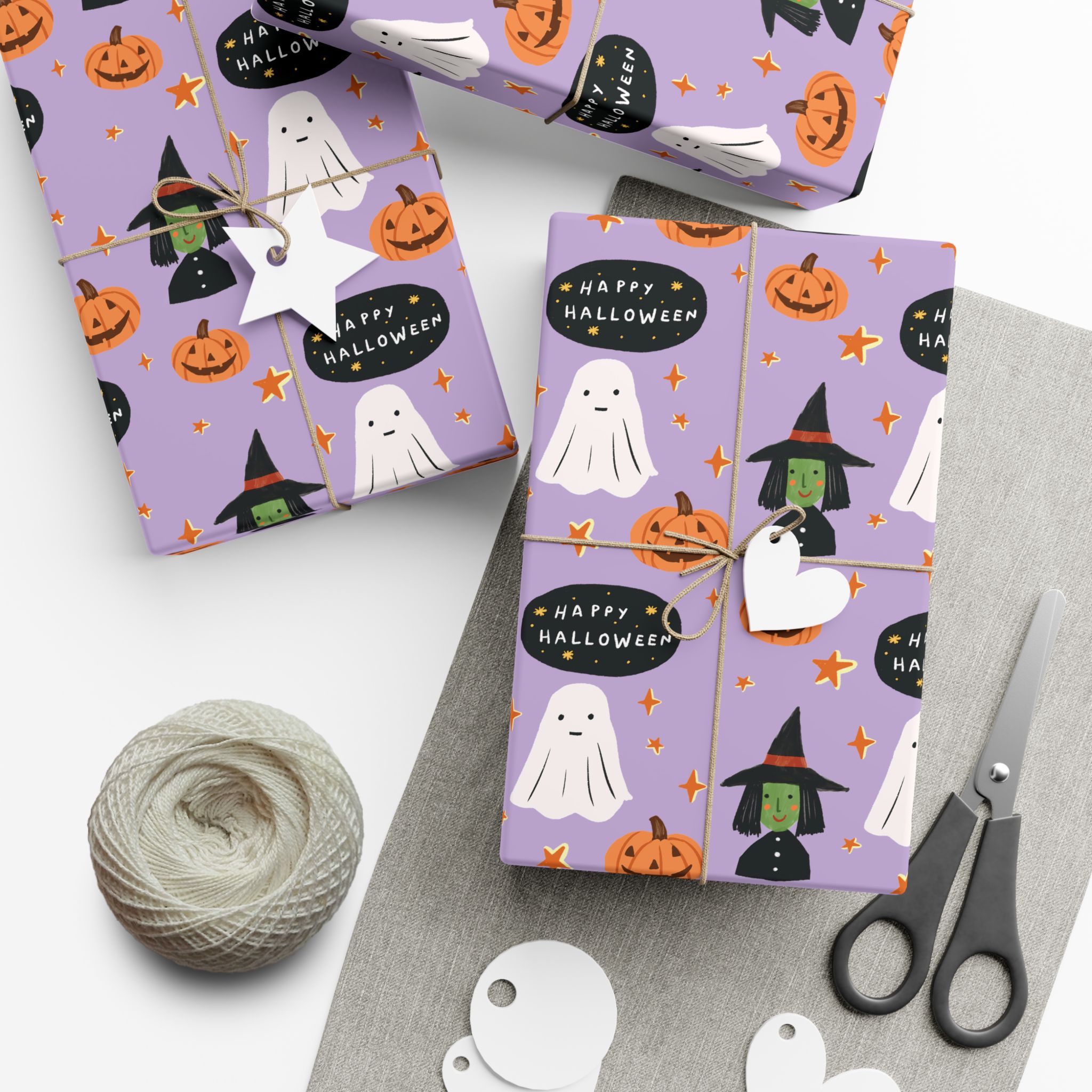 Little Spooks Halloween Wrapping Paper - Image 4