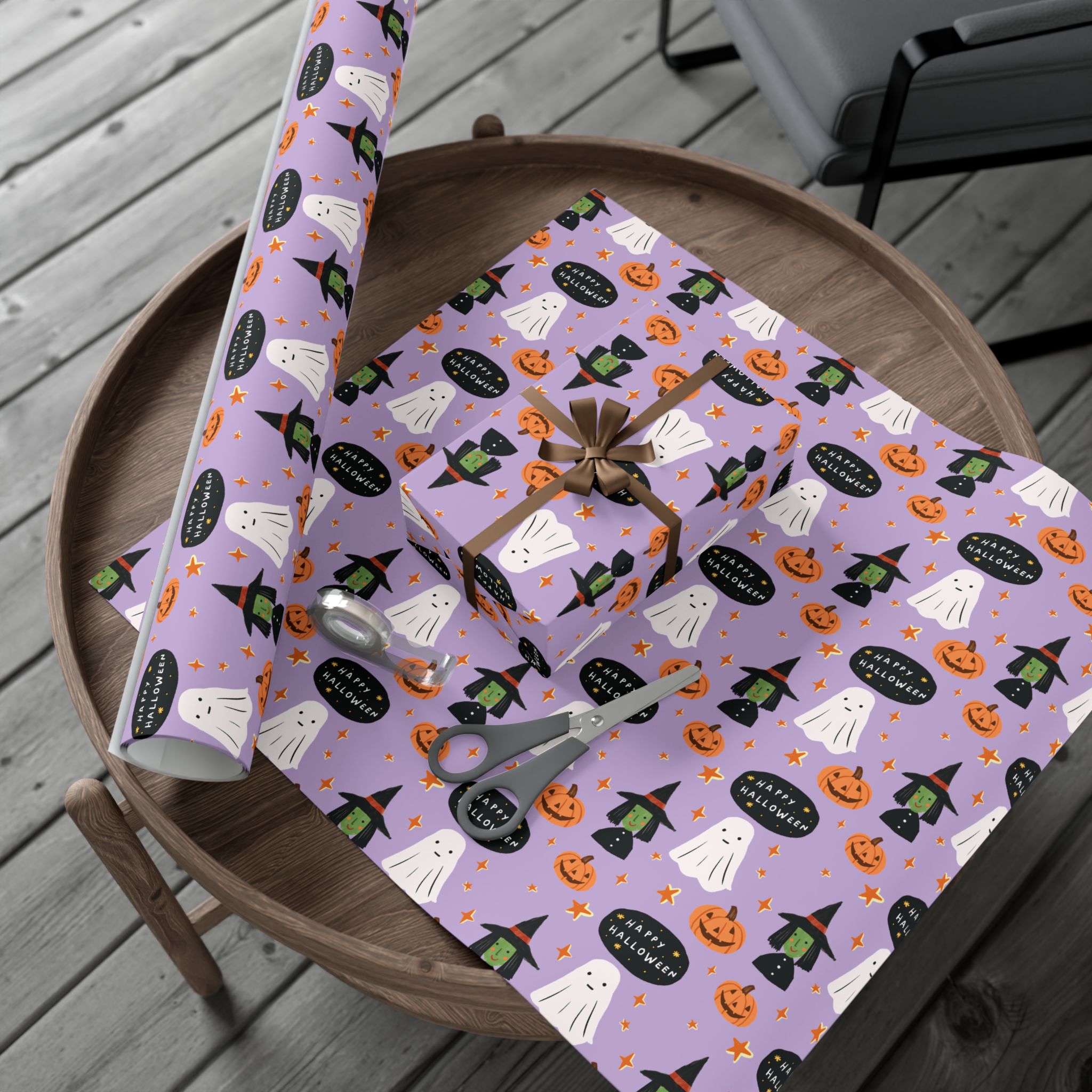 Little Spooks Halloween Wrapping Paper - Image 6